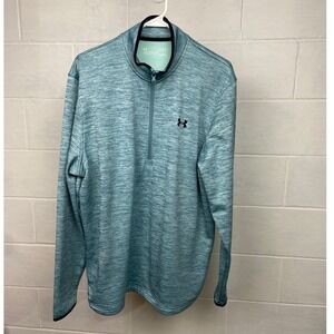 Under‎ Armour ColdGear Pullover 1/4 Zip Long Sleeve Training Top Large Green